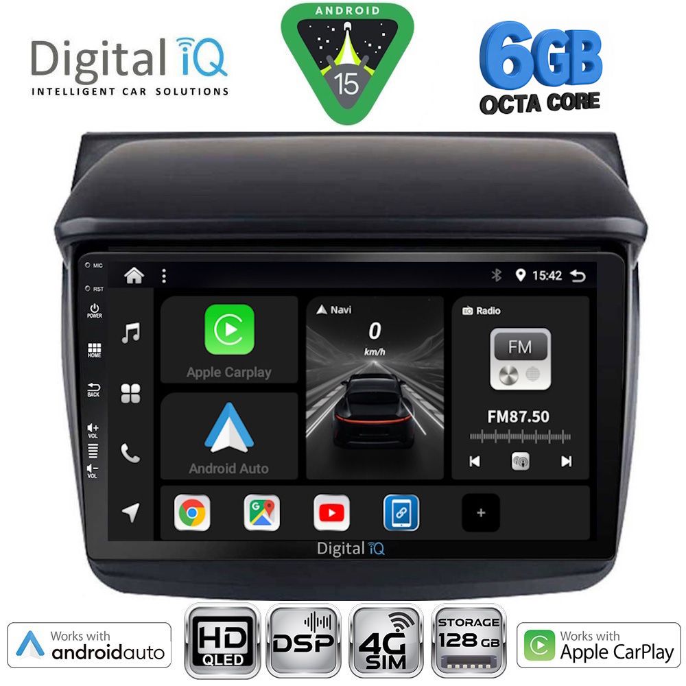 BXF17436-15 DIGITAL IQ BXF 17436_CPAA (9inc) MULTIMEDIA TABLET for MITSUBISHI L200 mod. 2006-2015 - Image 1