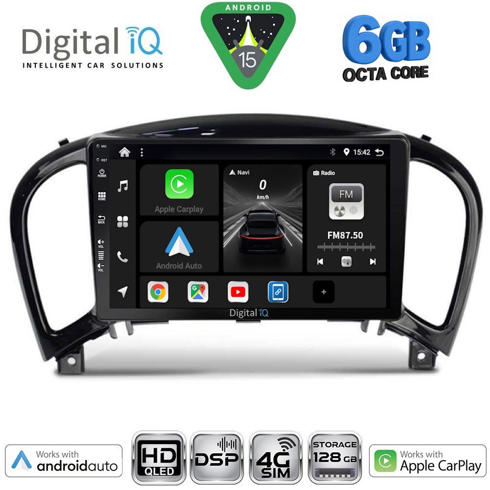 BXF17452-15 DIGITAL IQ BXF 17452_CPAA (9inc) MULTIMEDIA TABLET for NISSAN JUKE mod. 2009-2020 - Image 1