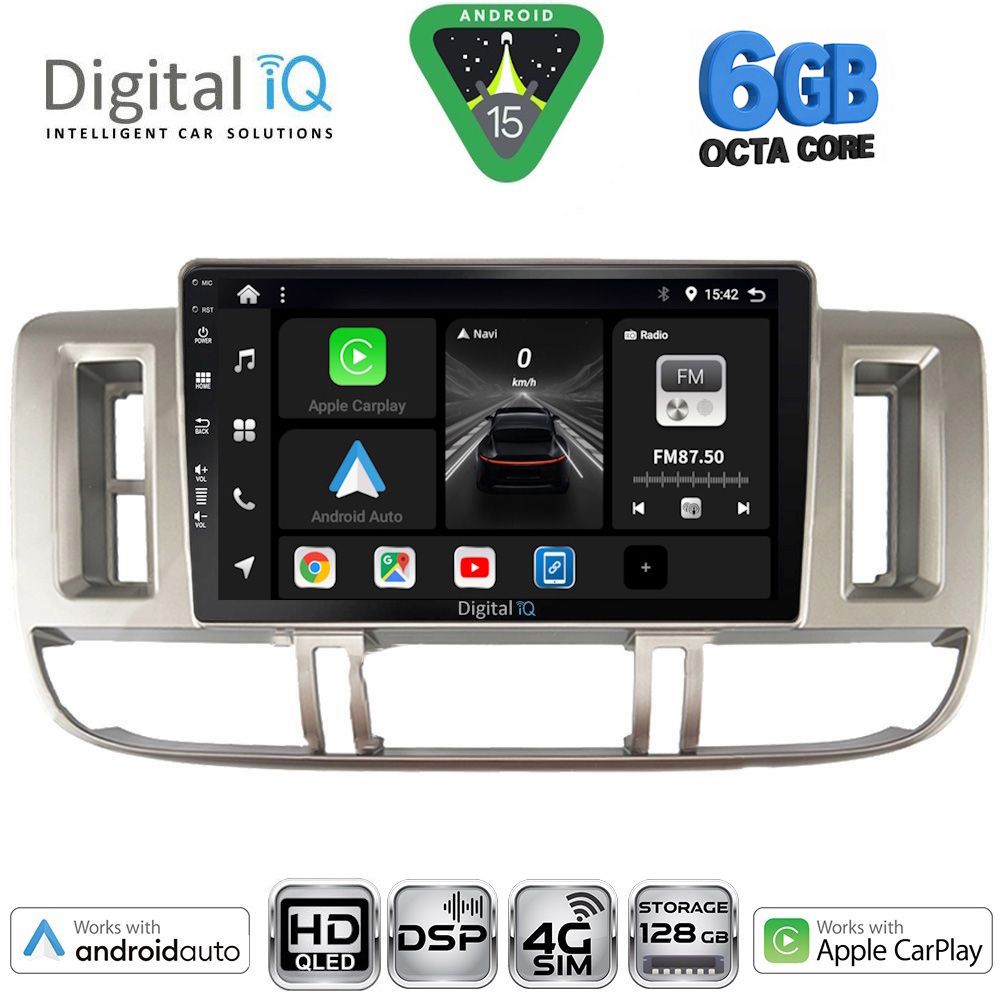 BXF17474-15 DIGITAL IQ BXF 17474_CPAA (9inc) MULTIMEDIA TABLET for NISSAN XTRAIL mod. 2000-2004 - Image 1