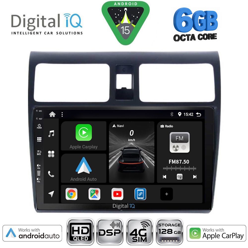 BXF17684-15 DIGITAL IQ BXF 17684_CPAA (10inc) MULTIMEDIA TABLET for SUZUKI SWIFT mod. 2005-2011 - Image 1