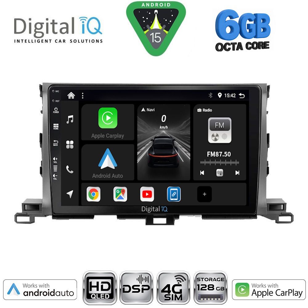 BXF17700-15 DIGITAL IQ BXF 17700_CPAA (10inc) MULTIMEDIA TABLET for TOYOTA HIGHLANDER mod. 2014-2019 - Image 1
