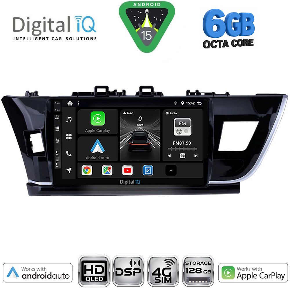 BXF17714BIG-15 DIGITAL IQ BXF 17714BIG_CPAA (10inc) MULTIMEDIA TABLET for TOYOTA COROLLA mod. 2013-2016 - Image 1