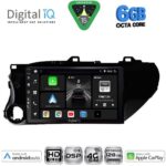 DIGITAL IQ BXF 17721_CPAA (10inc) MULTIMEDIA TABLET for TOYOTA HILUX mod. 2017-2026
