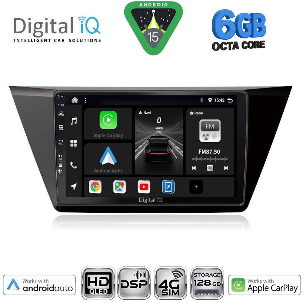 BXF17769-15 DIGITAL IQ BXF 17769_CPAA (10inc) MULTIMEDIA TABLET for VW TOURAN mod. 2016-2026 - Image 1