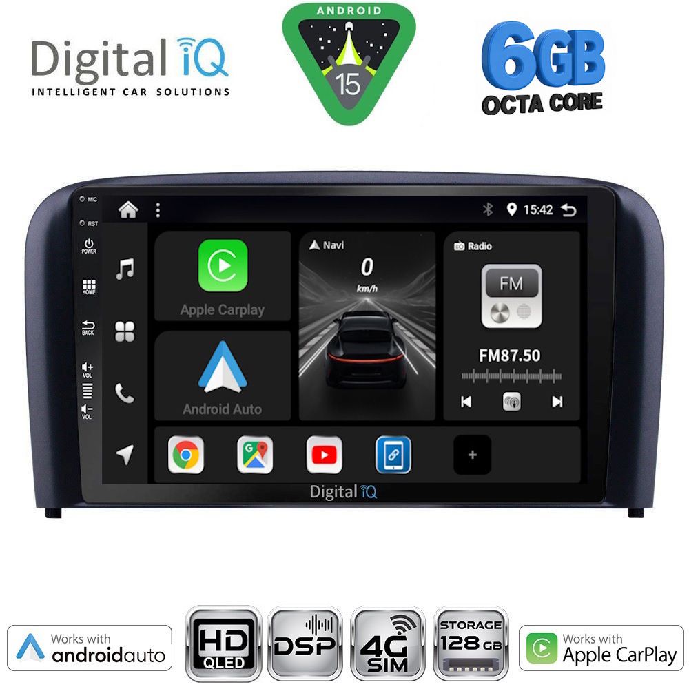 BXF17786-15 DIGITAL IQ BXF 17786_CPAA (9inc) MULTIMEDIA TABLET for VOLVO S80 mod. 1998-2006 - Image 1