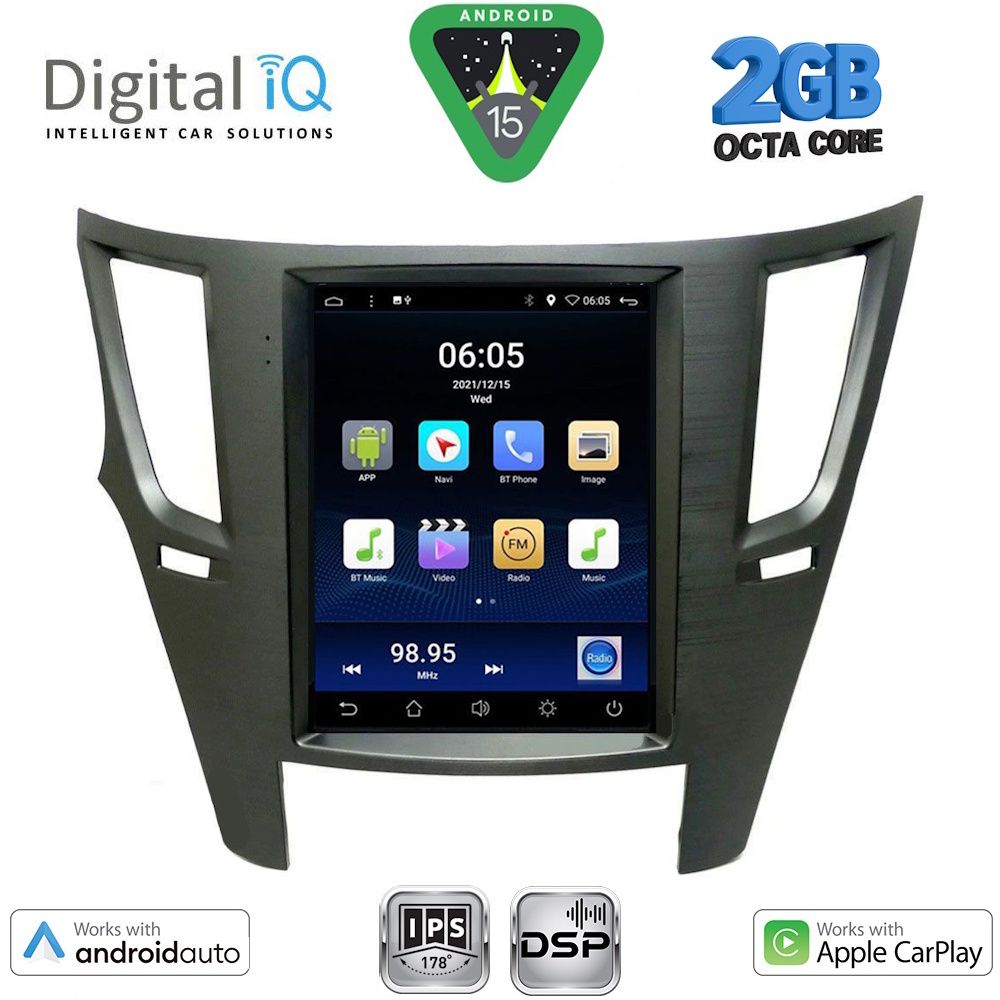 BXF5962_15 DIGITAL IQ BXF 5962_CPAA TESLA STYLE for SUBARU LEGACY – OUTBACK mod. 2009-2014 - Image 1