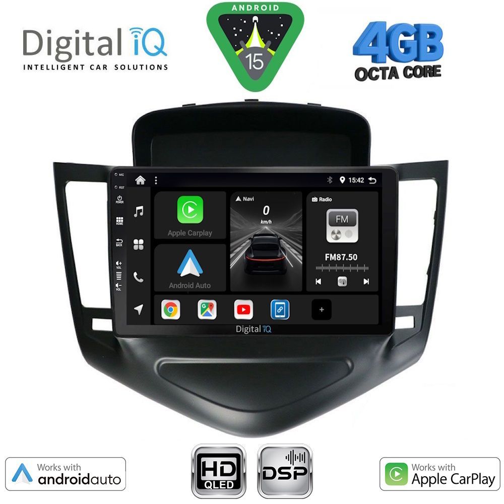 BXF6076_15 DIGITAL IQ BXF 16076_CPAA (9inc) MULTIMEDIA TABLET for CHEVROLET CRUZE mod. 2008-2012 - Image 1