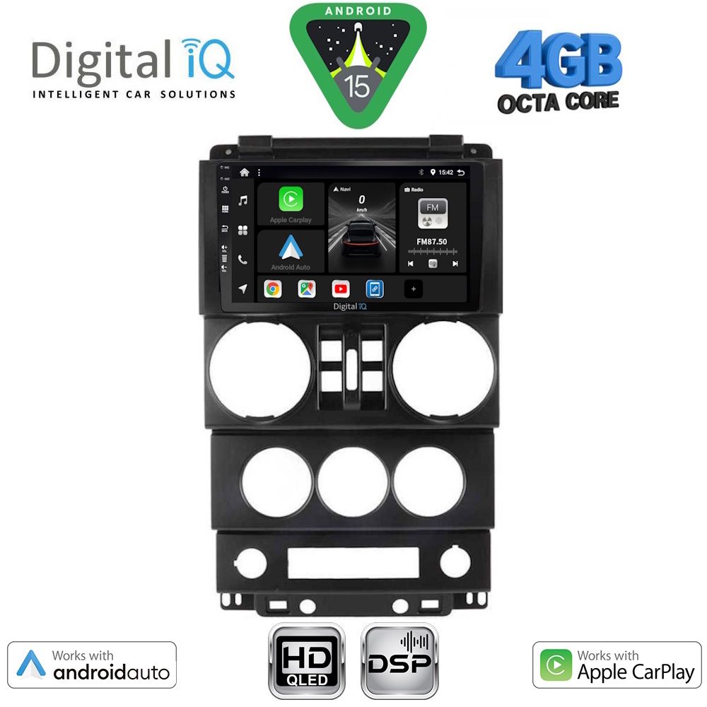 BXF6294_15 DIGITAL IQ BXF 16294_CPAA (9inc) MULTIMEDIA TABLET for JEEP WRANGLER mod. 2006-2011 - Image 1