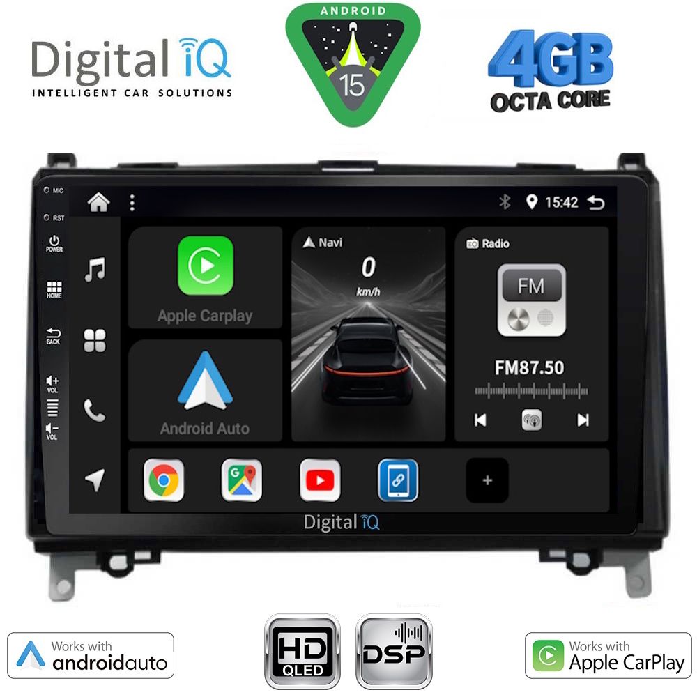 BXF6400_15 DIGITAL IQ BXF 16400_CPAA (9inc) MULTIMEDIA TABLET for MERCEDES A – B -SPRINTER – VITO mod. 2007-2019 - Image 1
