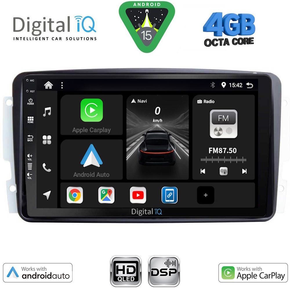 BXF6401_15 DIGITAL IQ BXF 16401_CPAA (9inc) MULTIMEDIA TABLET for MERCEDES CLK (W209) mod. 2000-2004 - Image 1