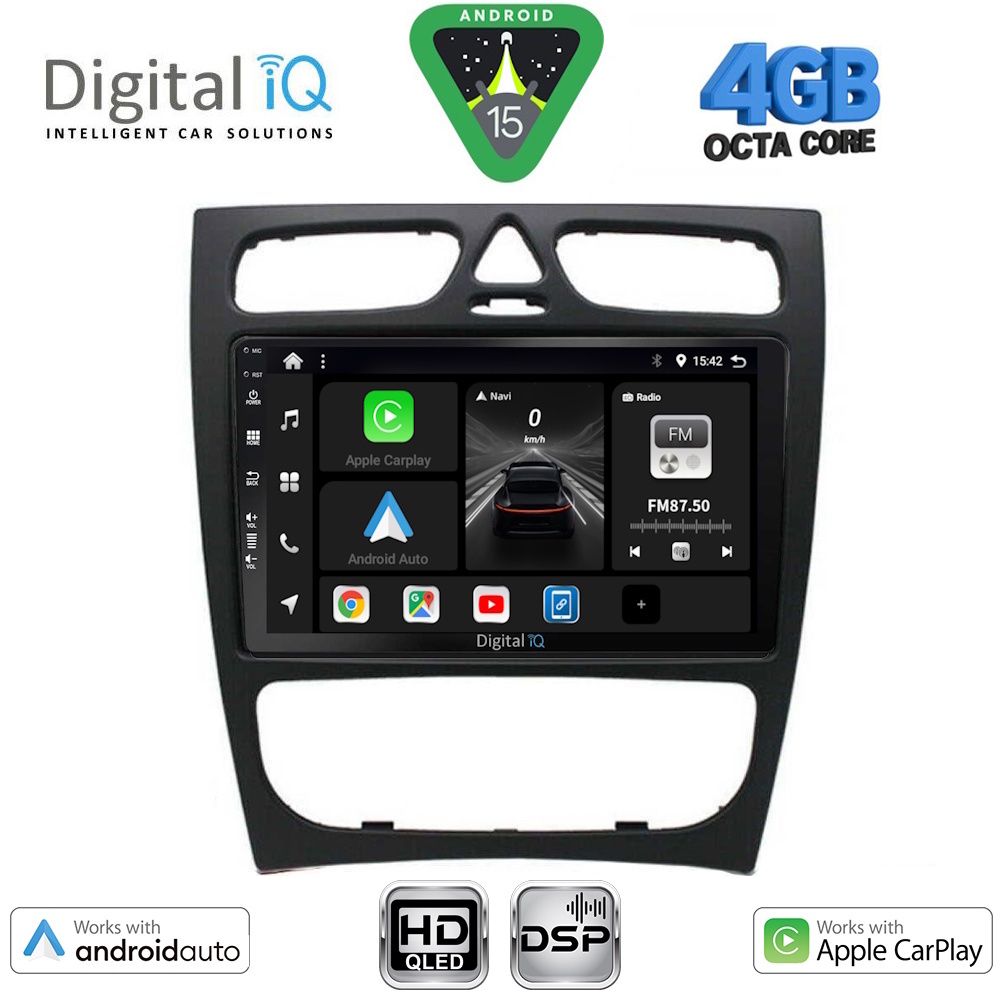 BXF6402_15 DIGITAL IQ BXF 16402_CPAA (9inc) MULTIMEDIA TABLET for MERCEDES C (W203) mod. 1999-2004 - Image 1