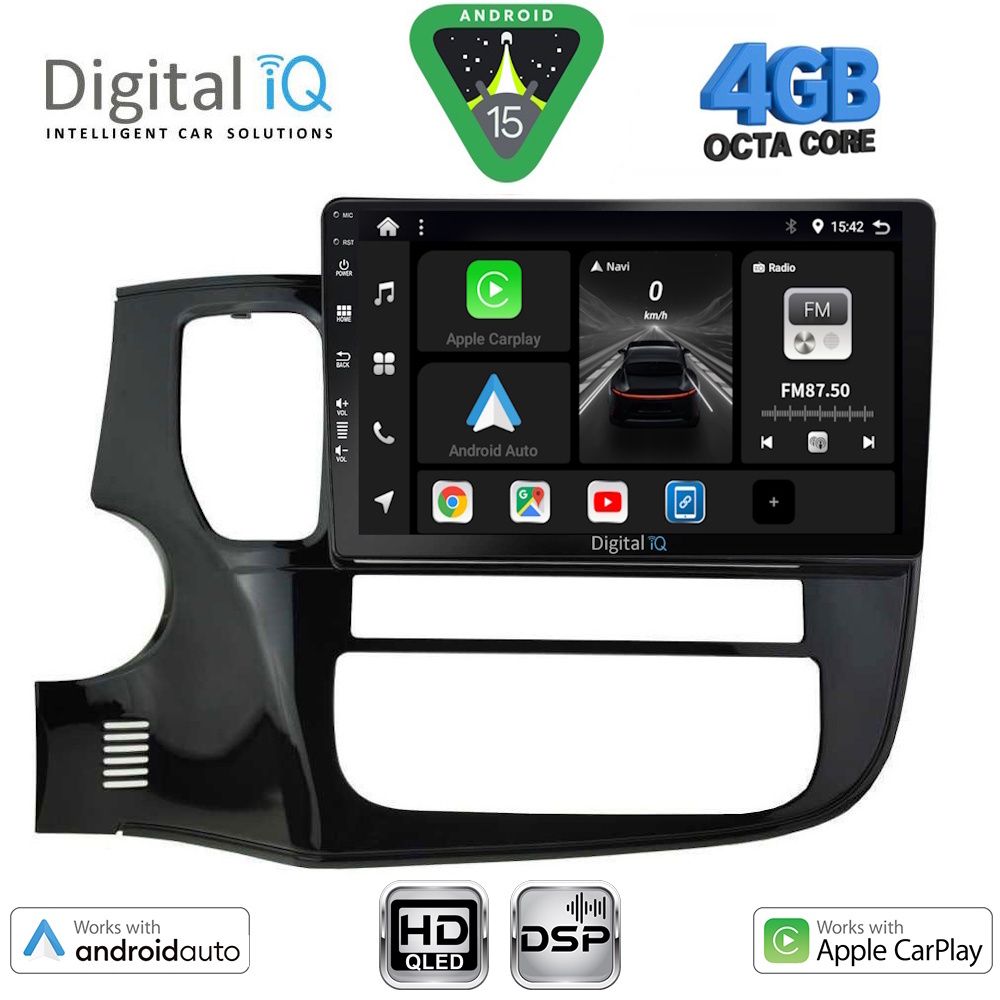BXF6443_15 DIGITAL IQ BXF 16443_CPAA (10inc) MULTIMEDIA TABLET for MITSUBISHI OUTLANDER mod. 2013-2020 - Image 1