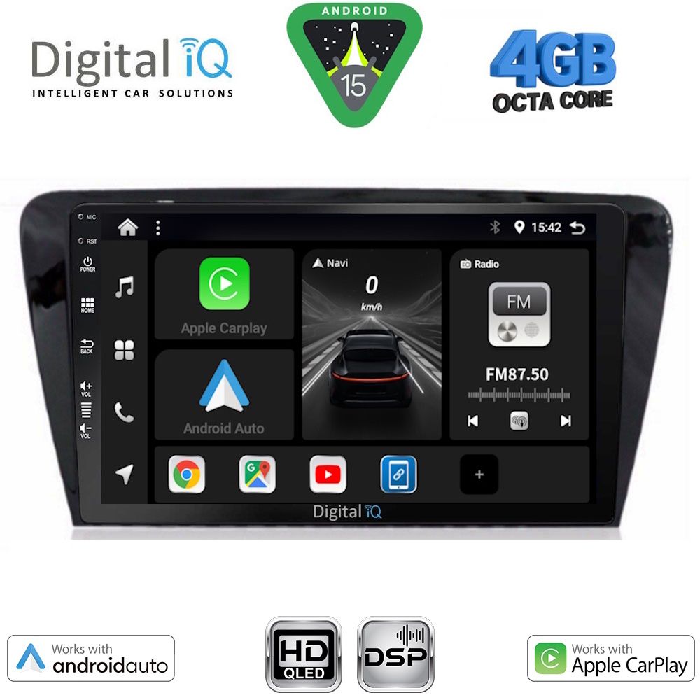 BXF6597_15 DIGITAL IQ BXF 16597_CPAA (10inc) MULTIMEDIA TABLET for SKODA OCTAVIA 7 mod. 2013-2021 - Image 1
