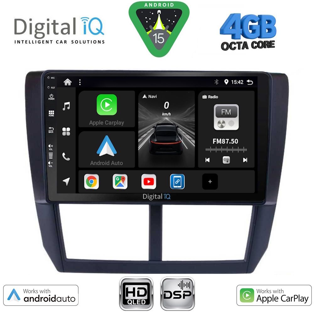 BXF6662_15 DIGITAL IQ BXF 16662_CPAA (9inc) MULTIMEDIA TABLET for SUBARU FORESTER - IMPREZA - XV mod. 2008-2013 - Image 1