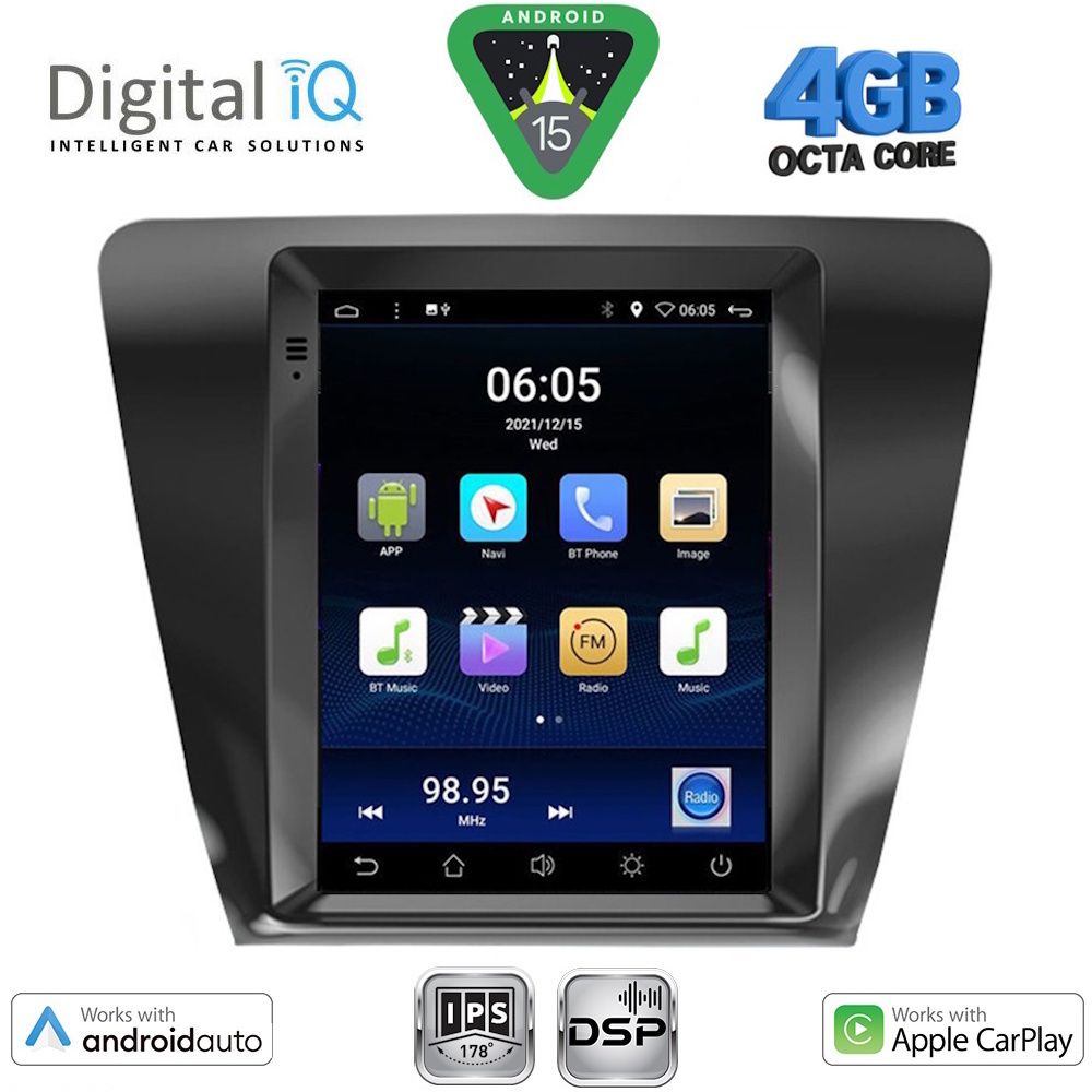 BXF6917_15 DIGITAL IQ BXF 6917_CPAA TESLA STYLE for SKODA OCTAVIA 7 mod. 2013-2020 - Image 1