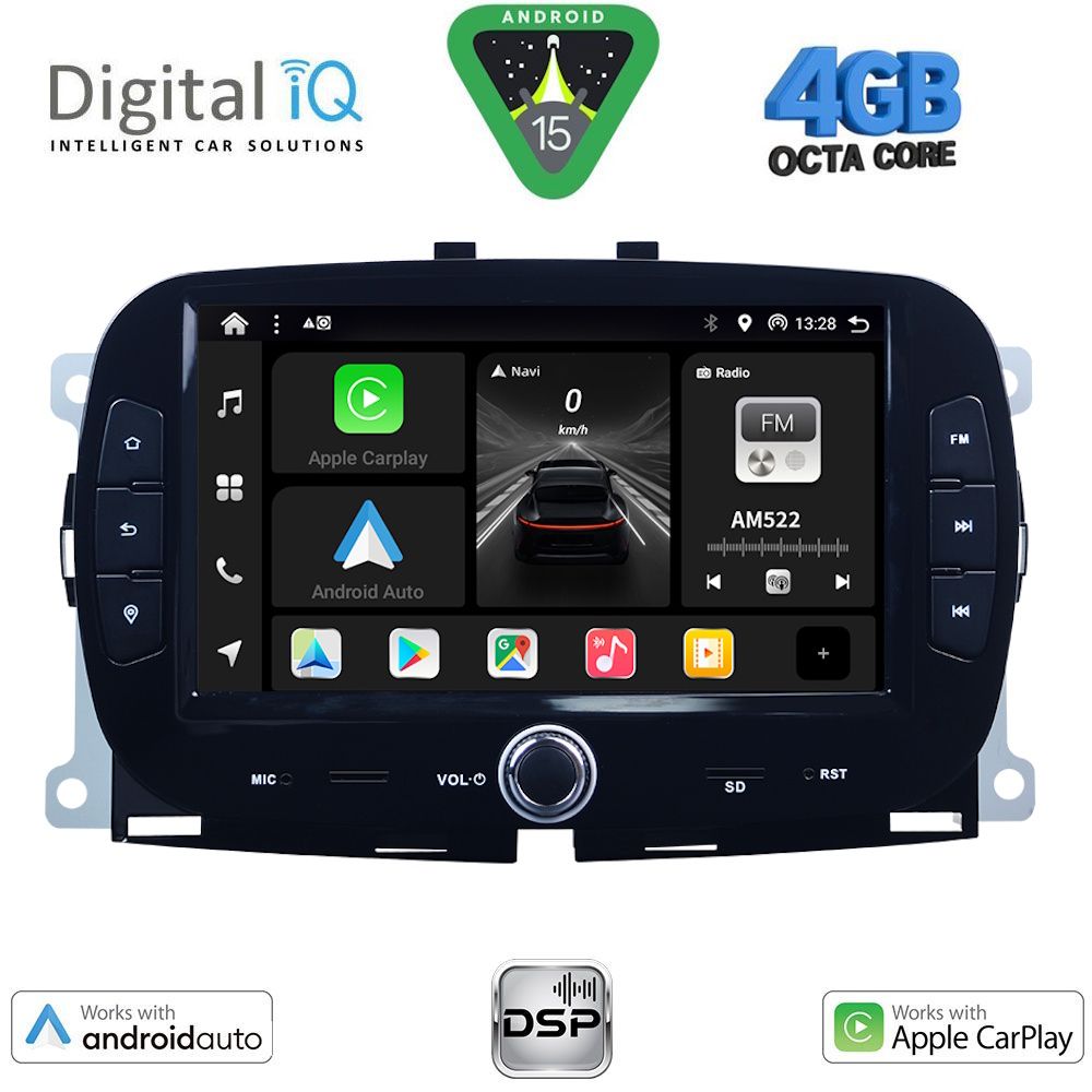 BXF698-15 DIGITAL IQ BXF 698_CPAA (7" DVD) MULTIMEDIA SYSTEM for FIAT 500 mod. 2016-2025 - Image 1