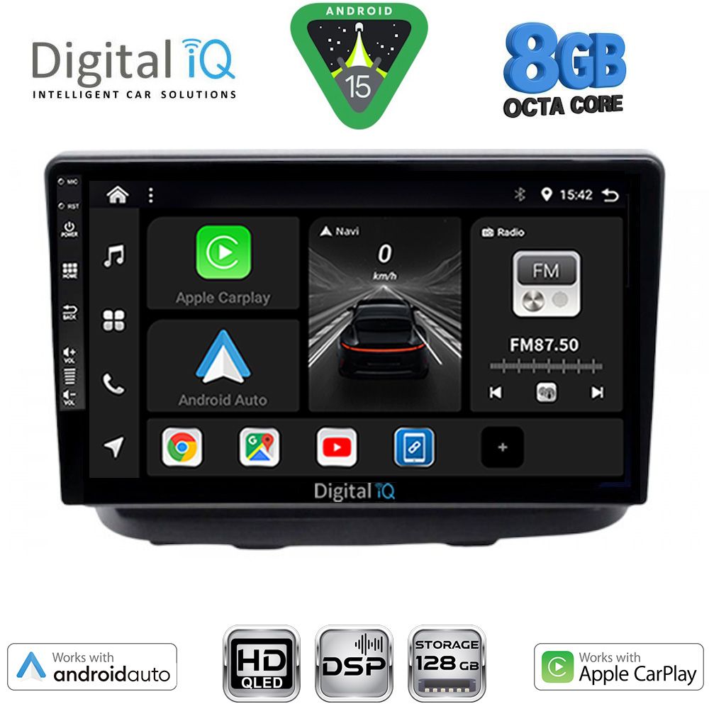 BXF7135_15 DIGITAL IQ BXF 7135_CPAA (10inc) MULTIMEDIA TABLET for FIAT DOBLO mod. 2002-2009 - Image 1