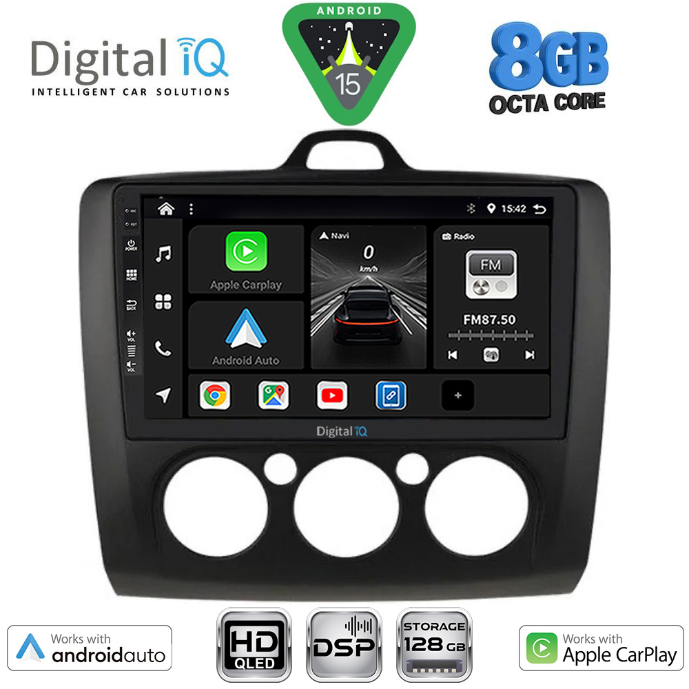 BXF7156ΒL-AC_15 DIGITAL IQ BXF 7156BL_CPAA A/C (9inc) MULTIMEDIA TABLET for FORD FOCUS mod. 2005-2012 (BLACK) - Image 1