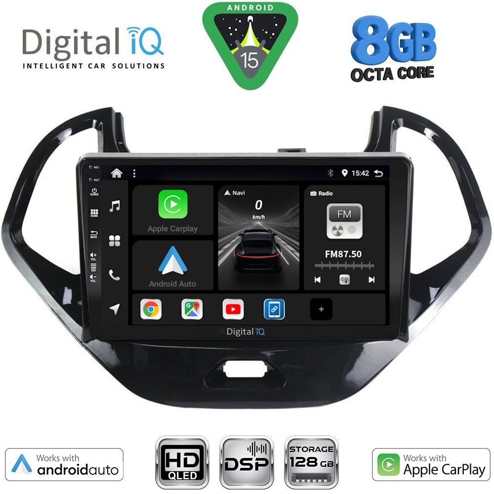 BXF7167_15 DIGITAL IQ BXF 7167SH_CPAA (9inc) MULTIMEDIA TABLET for FORD KA mod. 2017-2023 - Image 1