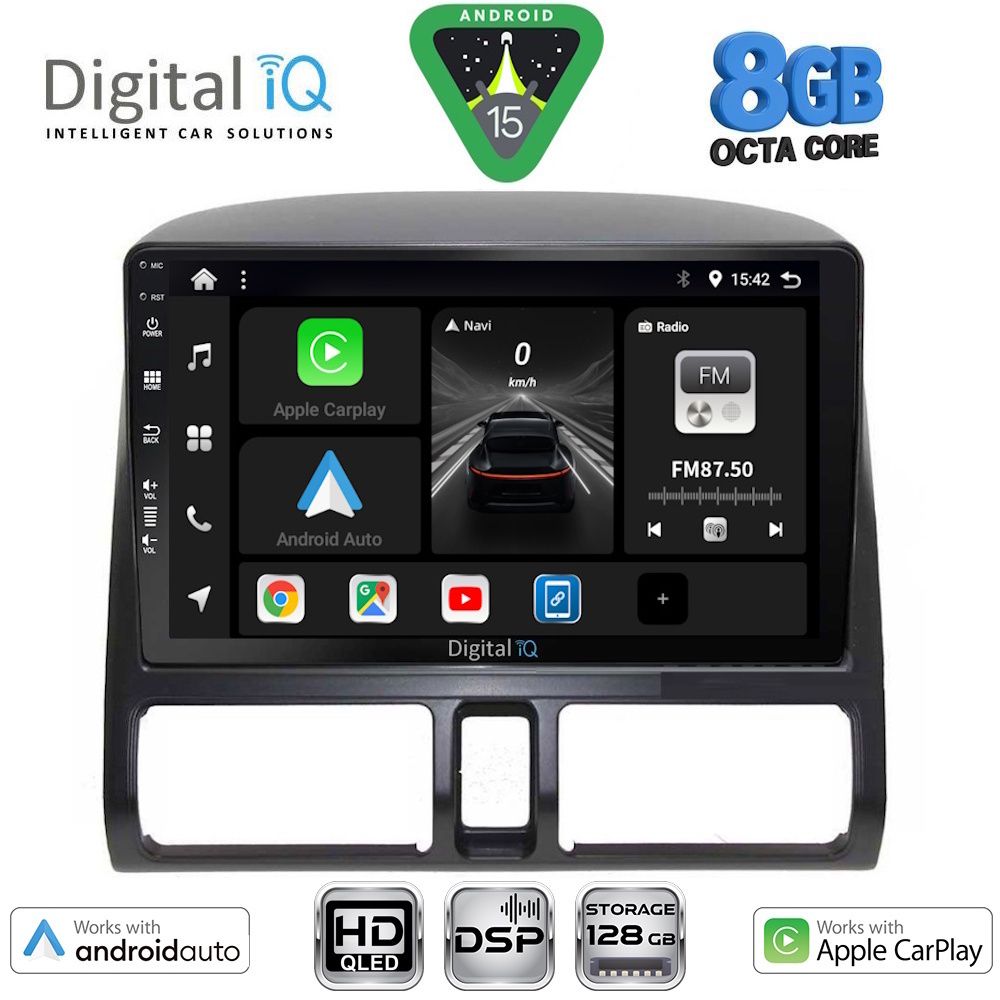 BXF7196-CL_15 DIGITAL IQ BXF 7196_CPAA CLIMA (9inc) MULTIMEDIA TABLET for HONDA CRV mod. 1996-2006 - Image 1