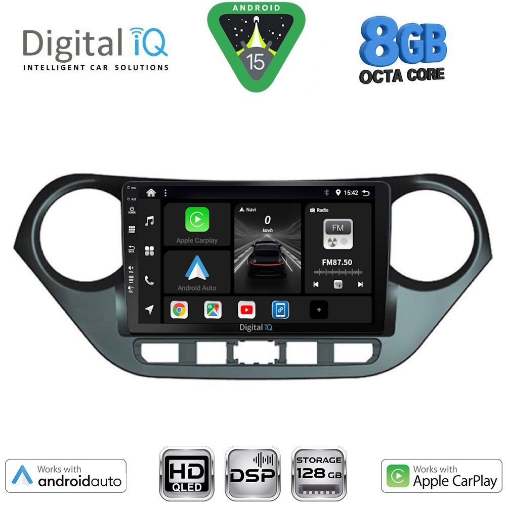 BXF7224_15 DIGITAL IQ BXF 7224_CPAA (9inc) MULTIMEDIA TABLET for HYUNDAI i10 mod. 2014-2020 - Image 1