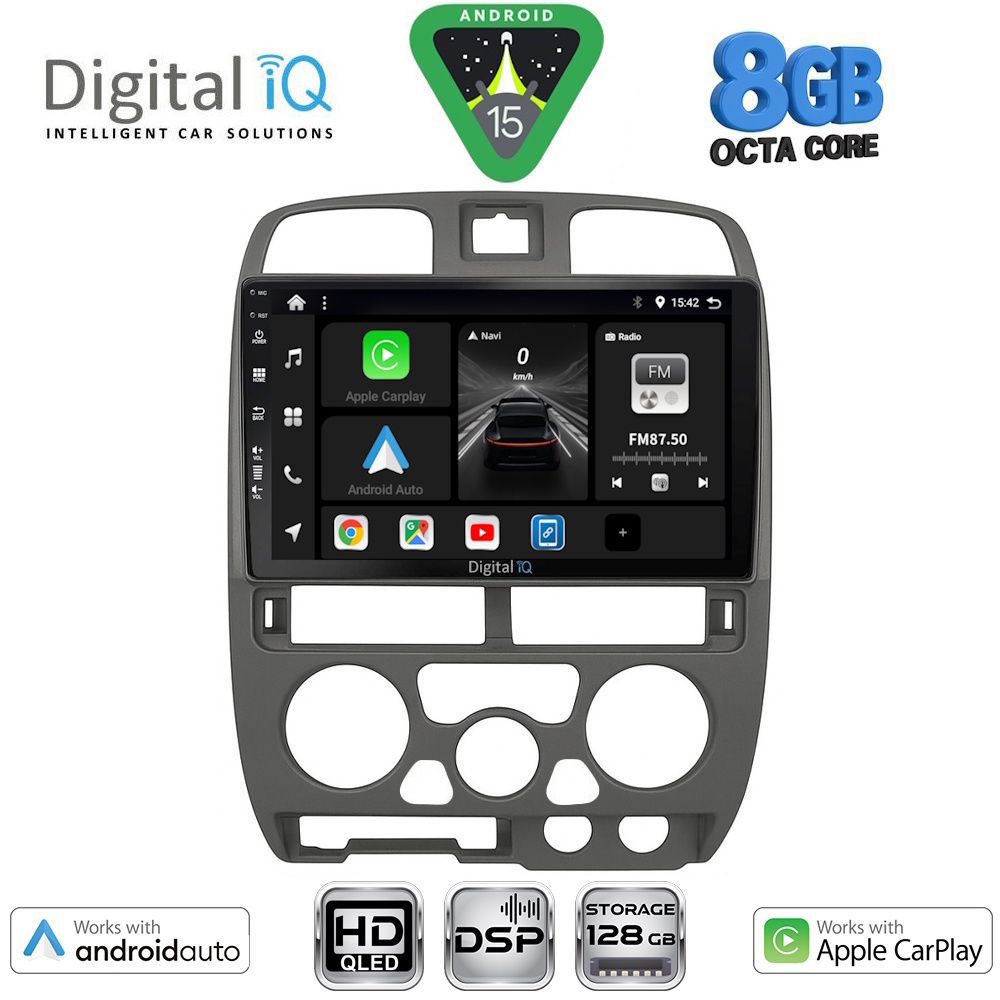 BXF7253GR_15 DIGITAL IQ BXF 7253GR_CPAA (9inc) MULTIMEDIA TABLET for ISUZU D-MAX mod. 2002-2008 (GREY) - Image 1
