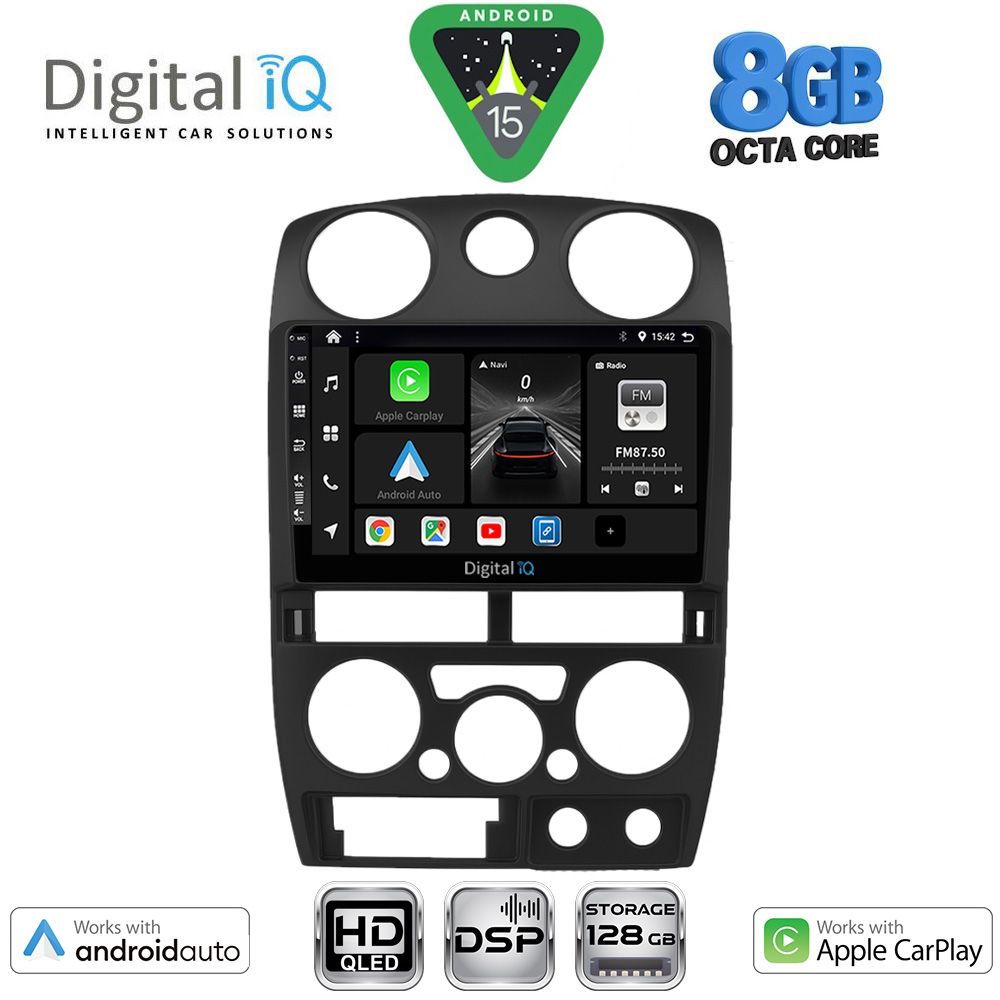 BXF7254BL_15 DIGITAL IQ BXF 7254BL_CPAA (9inc) MULTIMEDIA TABLET for ISUZU D-MAX mod. 2008-2012 (BLACK) - Image 1