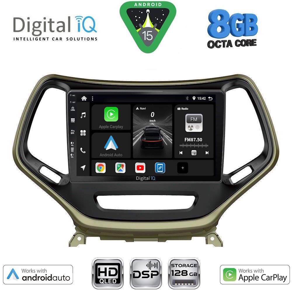 BXF7273_15 DIGITAL IQ BXF 7273_CPAA (10inc) MULTIMEDIA TABLET for JEEP CHEROKEE mod. 2014-2026 - Image 1