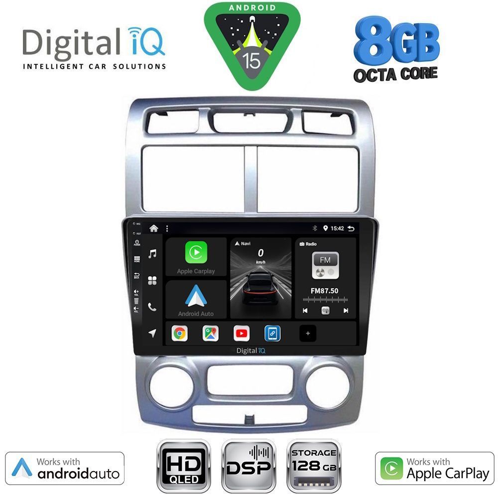 BXF7324CL_15 DIGITAL IQ BXF 7324SL_CPAA (CLIMA) (9inc) MULTIMEDIA TABLET for KIA SPORTAGE mod. 2004-2010 - Image 1