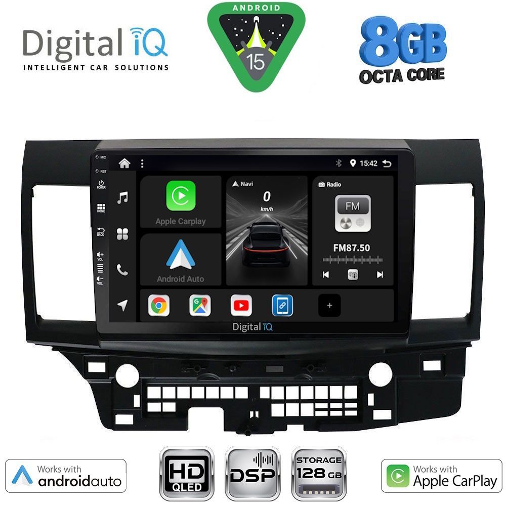 BXF7434_15 DIGITAL IQ BXF 7434_CPAA (10inc) MULTIMEDIA TABLET for MITSUBISHI LANCER mod. 2008-2017 - Image 1