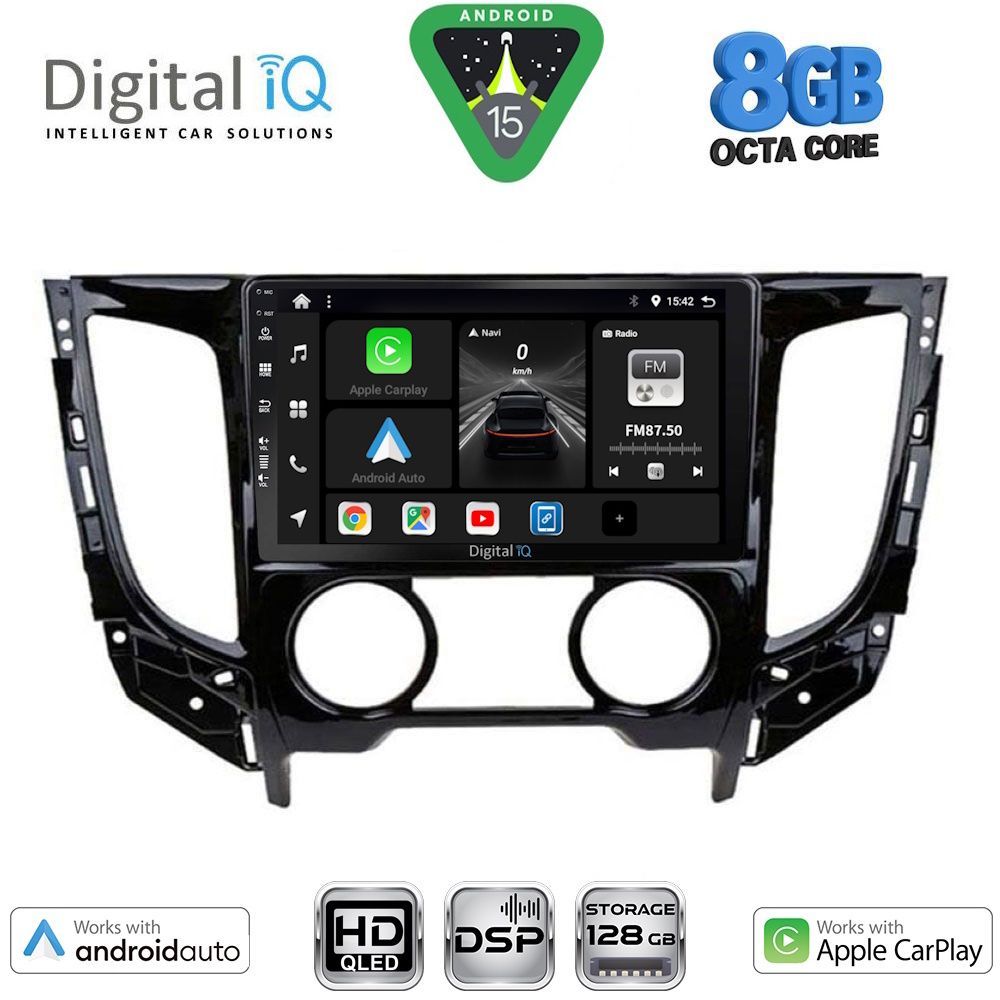 BXF7437AC_15 DIGITAL IQ BXF 7437_CPAA A/C (9inc) MULTIMEDIA TABLET for MITSUBISHI L200 mod. 2015-2019 with A/C - Image 1