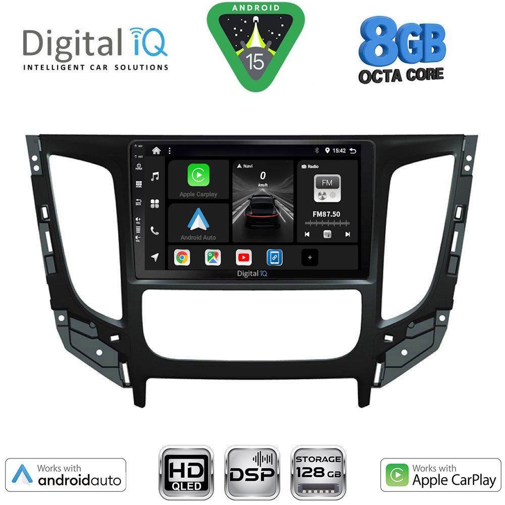 BXF7437CL_15 DIGITAL IQ BXF 7437_CPAA CLIMA (9inc) MULTIMEDIA TABLET for MITSUBISHI L200 mod. 2015-2019 with CLIMA - Image 1