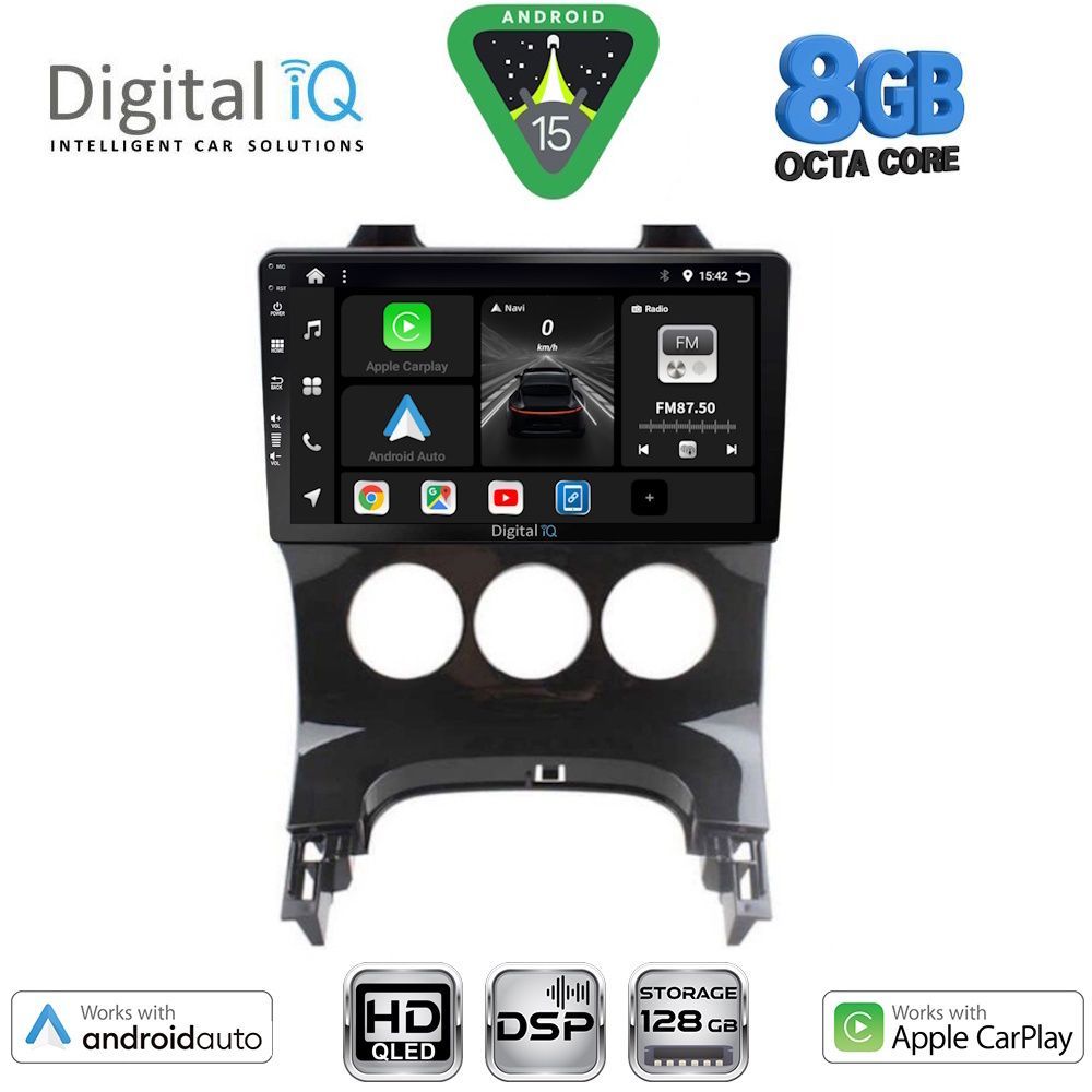 BXF7515AC_15 DIGITAL IQ BXF 7515_CPAA A/C (9inc) MULTIMEDIA TABLET for PEUGEOT 3008 mod. 2008-2016 με A/C - Image 1