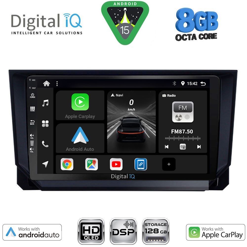 BXF7573_15 DIGITAL IQ BXF 7573_CPAA (9inc) MULTIMEDIA TABLET for SEAT ARONA - IBIZA mod. 2018-2026 - Image 1