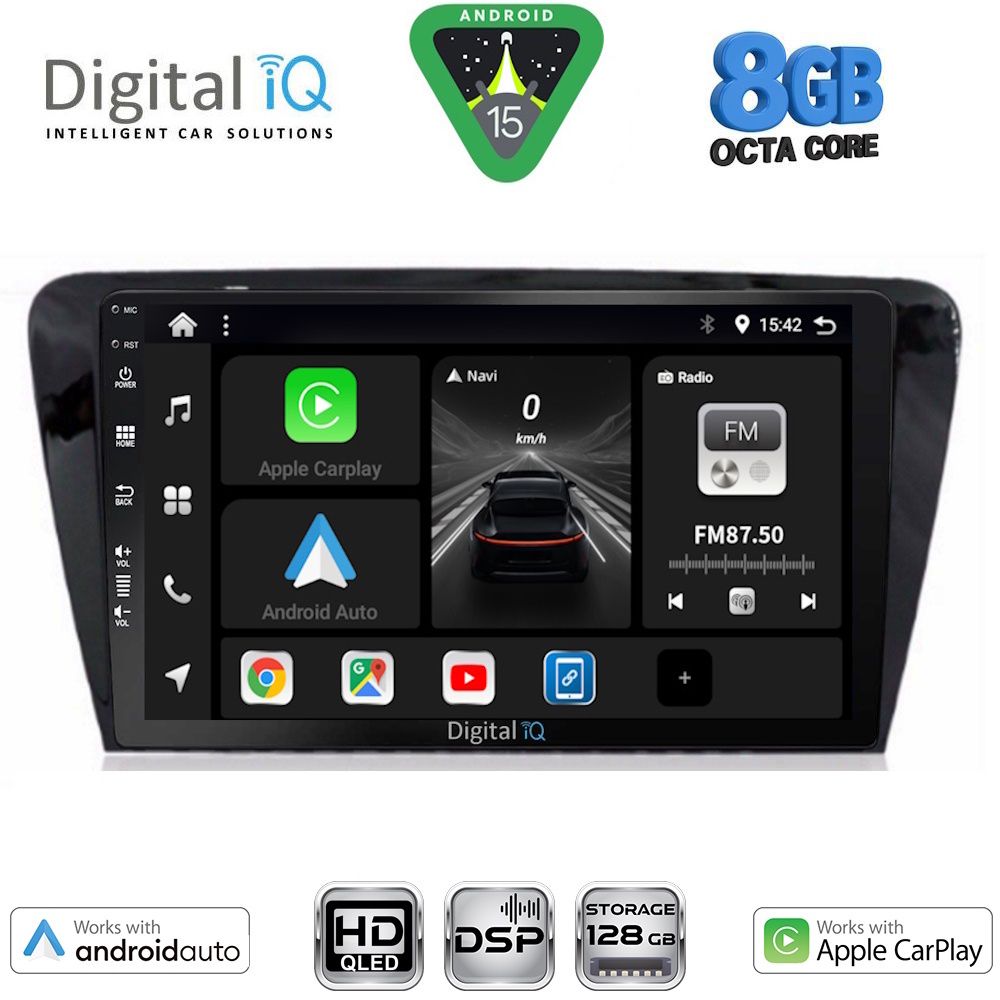 BXF7597_15 DIGITAL IQ BXF 7597_CPAA (10inc) MULTIMEDIA TABLET for SKODA OCTAVIA 7 mod. 2013-2021 - Image 1