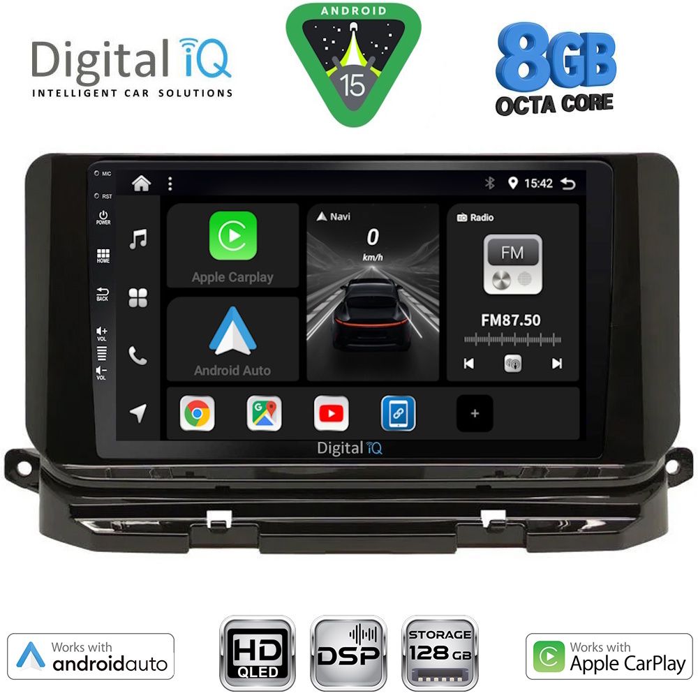 BXF7598_15 DIGITAL IQ BXF 7598_CPAA (10inc) MULTIMEDIA TABLET for SKODA OCTAVIA 8 mod. 2021-2026 - Image 1