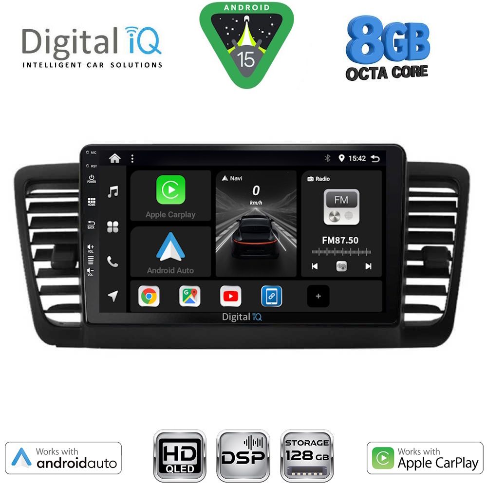 BXF7665_15 DIGITAL IQ BXF 7665_CPAA (9inc) MULTIMEDIA TABLET for SUBARU LEGACY - OUTBACK mod. 2002-2008 - Image 1