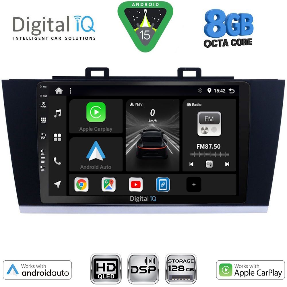 BXF7668_15 DIGITAL IQ BXF 7668_CPAA (9inc) MULTIMEDIA TABLET for SUBARU LEGACY - OUTBACK mod. 2014-2019 - Image 1