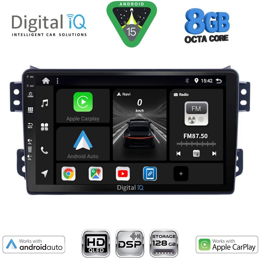 BXF7682_15 DIGITAL IQ BXF 7682_CPAA (9inc) MULTIMEDIA TABLET for OPEL AGILA - SUZUKI SPLASH mod. 2008-2018 - Image 1