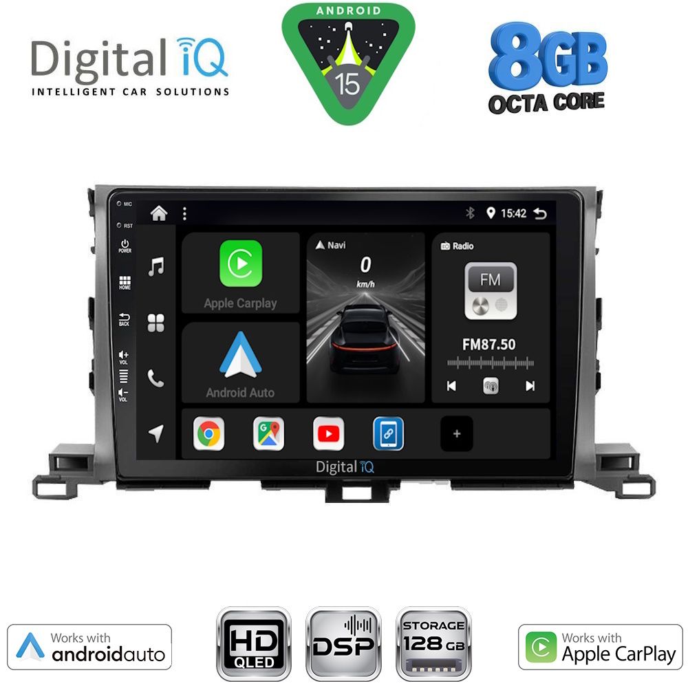 BXF7700_15 DIGITAL IQ BXF 7700_CPAA (10inc) MULTIMEDIA TABLET for TOYOTA HIGHLANDER mod. 2014-2019 - Image 1