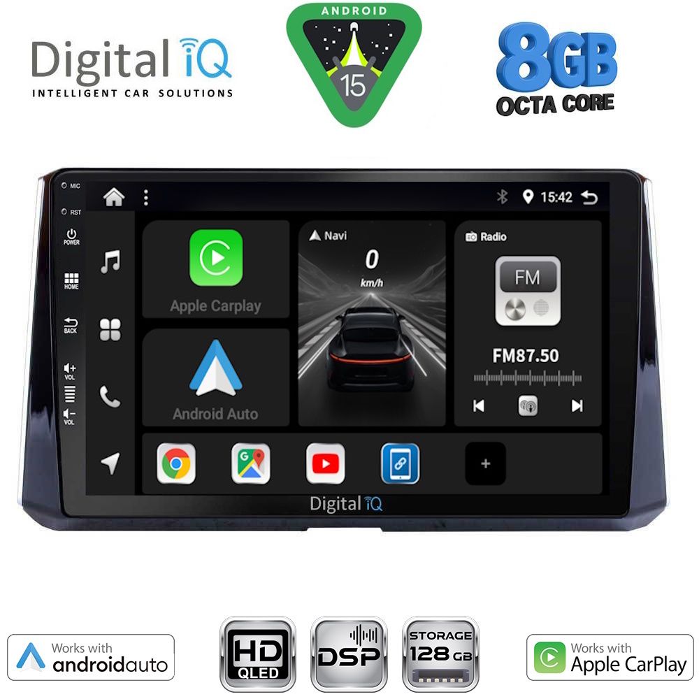 BXF7716_15 DIGITAL IQ BXF 7716_CPAA (10inc) MULTIMEDIA TABLET for TOYOTA COROLLA mod. 2019-2026 - Image 1