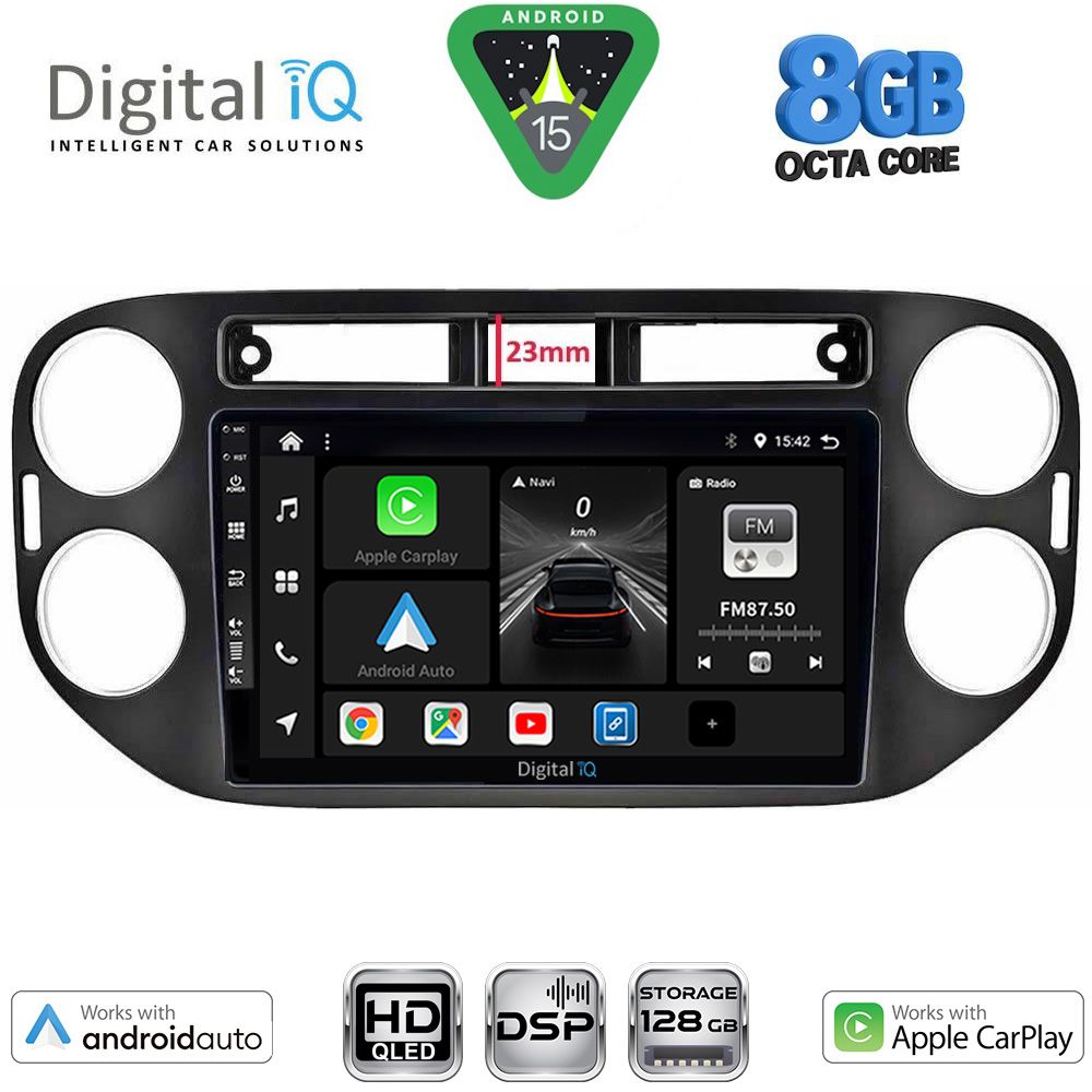 BXF7760BL_15 DIGITAL IQ BXF 7760BL_CPAA (9inc) MULTIMEDIA TABLET for VW TIGUAN mod. 2011-2016 (BLACK) - Image 1
