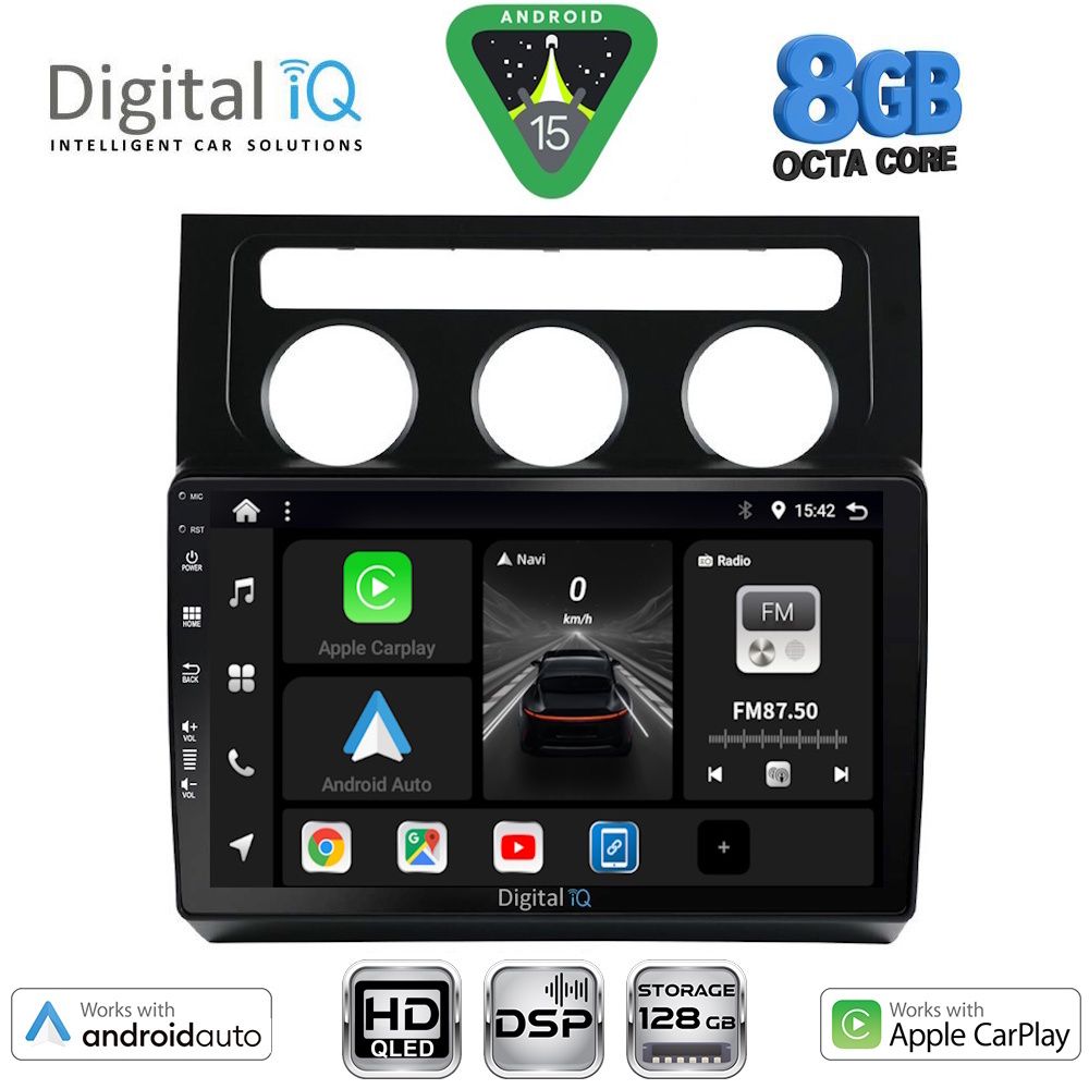 BXF7767CL_15 DIGITAL IQ BXF 7767_CPAA CLIMA (10inc) MULTIMEDIA TABLET for VW TOURAN mod. 2003-2010 - Image 1