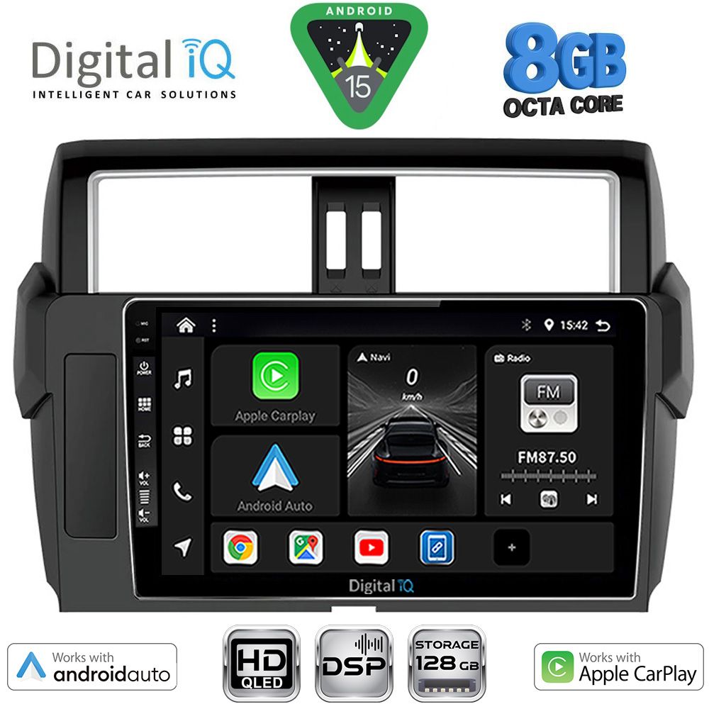 BXF7777ΒL_15 DIGITAL IQ BXF 7777_CPAA (10inc) MULTIMEDIA TABLET for TOYOTA PRADO mod. 2014-2017 - Image 1