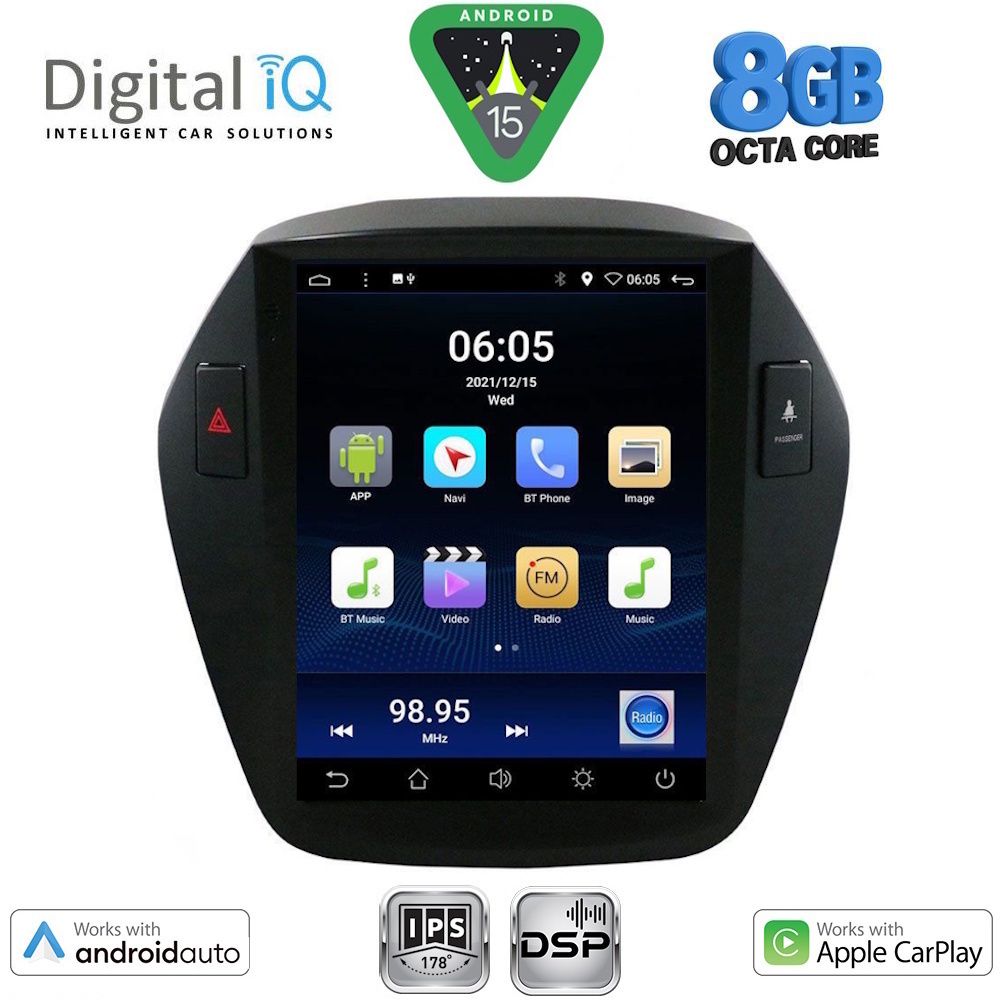 BXF7896_15 DIGITAL IQ BXF 7896_CPAA TESLA STYLE for HYUNDAI IX35 mod. 2010-2015 - Image 1
