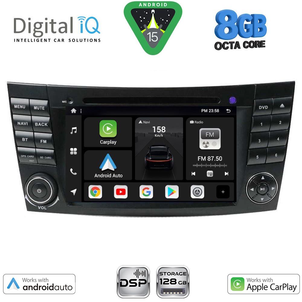 BXF790_15 DIGITAL IQ BXF 790_CPAA (7'' DVD) MULTIMEDIA SYSTEM for MERCEDES E (W211) – CLS (W219) mod. 2003-2009 - Image 1