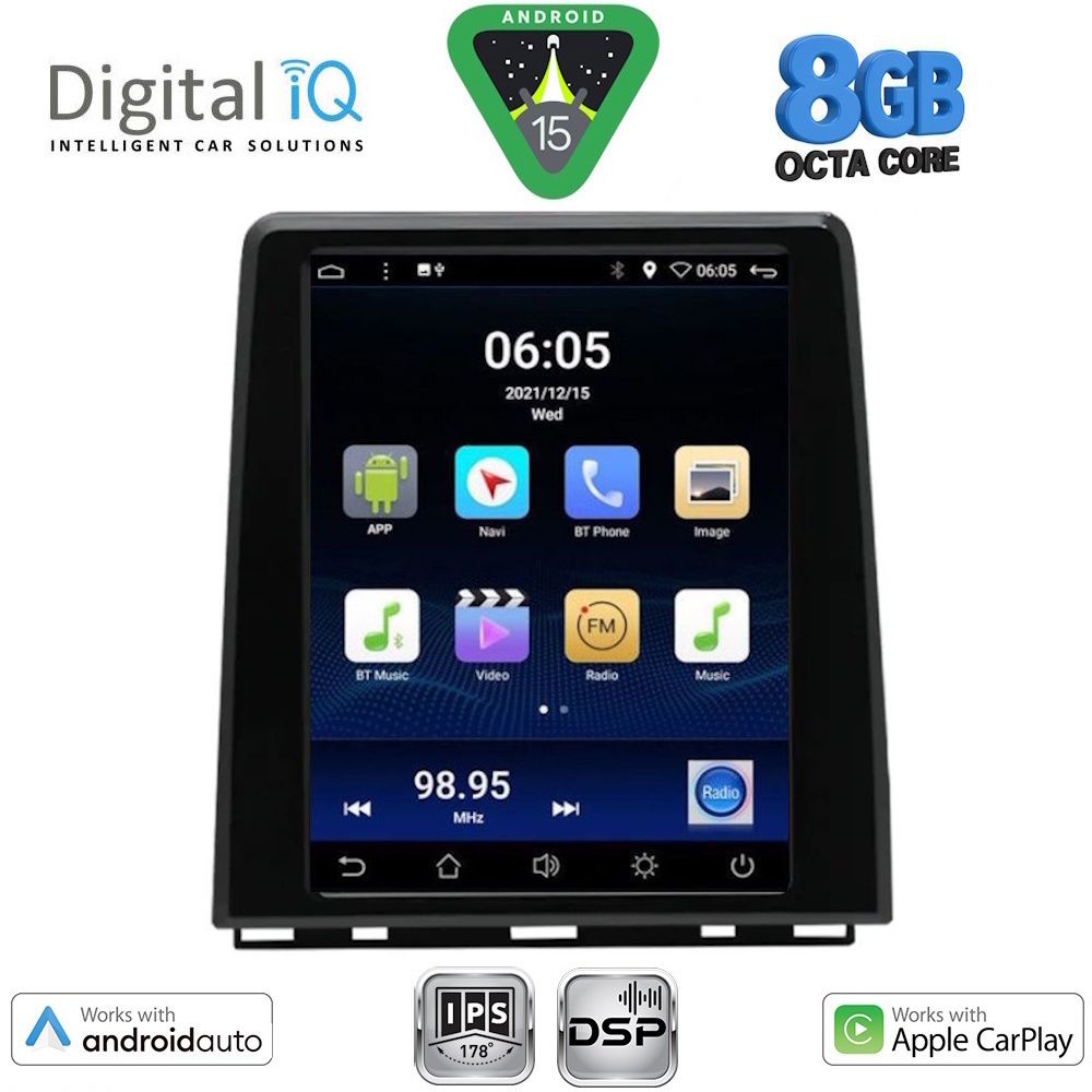 BXF7947_15 DIGITAL IQ BXF 7948_CPAA (HIGH VERSION) TESLA STYLE for RENAULT CLIO 5 - CAPTUR mod. 2019-2026 - Image 1