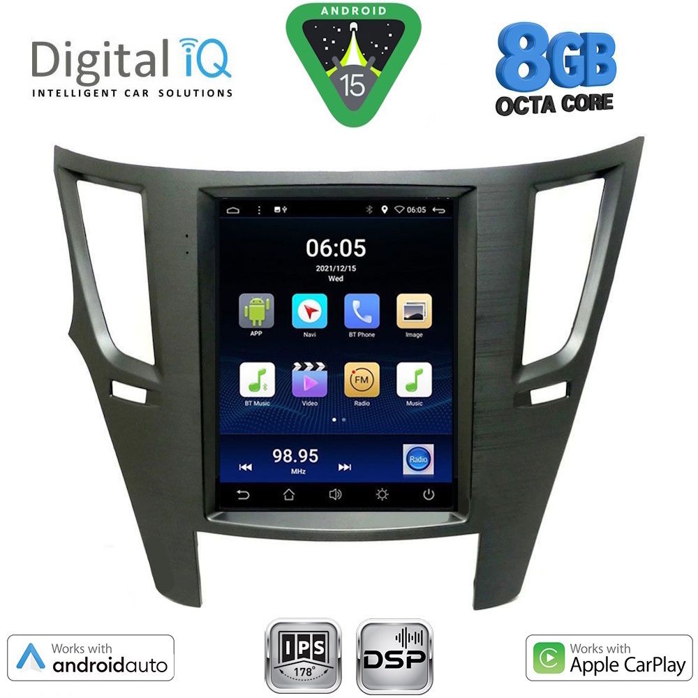 BXF7962_15 DIGITAL IQ BXF 7962_CPAA TESLA STYLE for SUBARU LEGACY – OUTBACK mod. 2009-2014 - Image 1