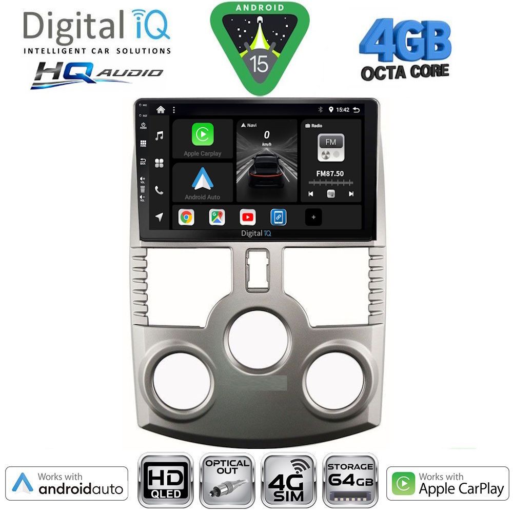 BXK19126-15 DIGITAL IQ BXK 19126_CPAA (9inc) MULTIMEDIA TABLET for DAIHATSU TERIOS mod. 2006-2017 - Image 1
