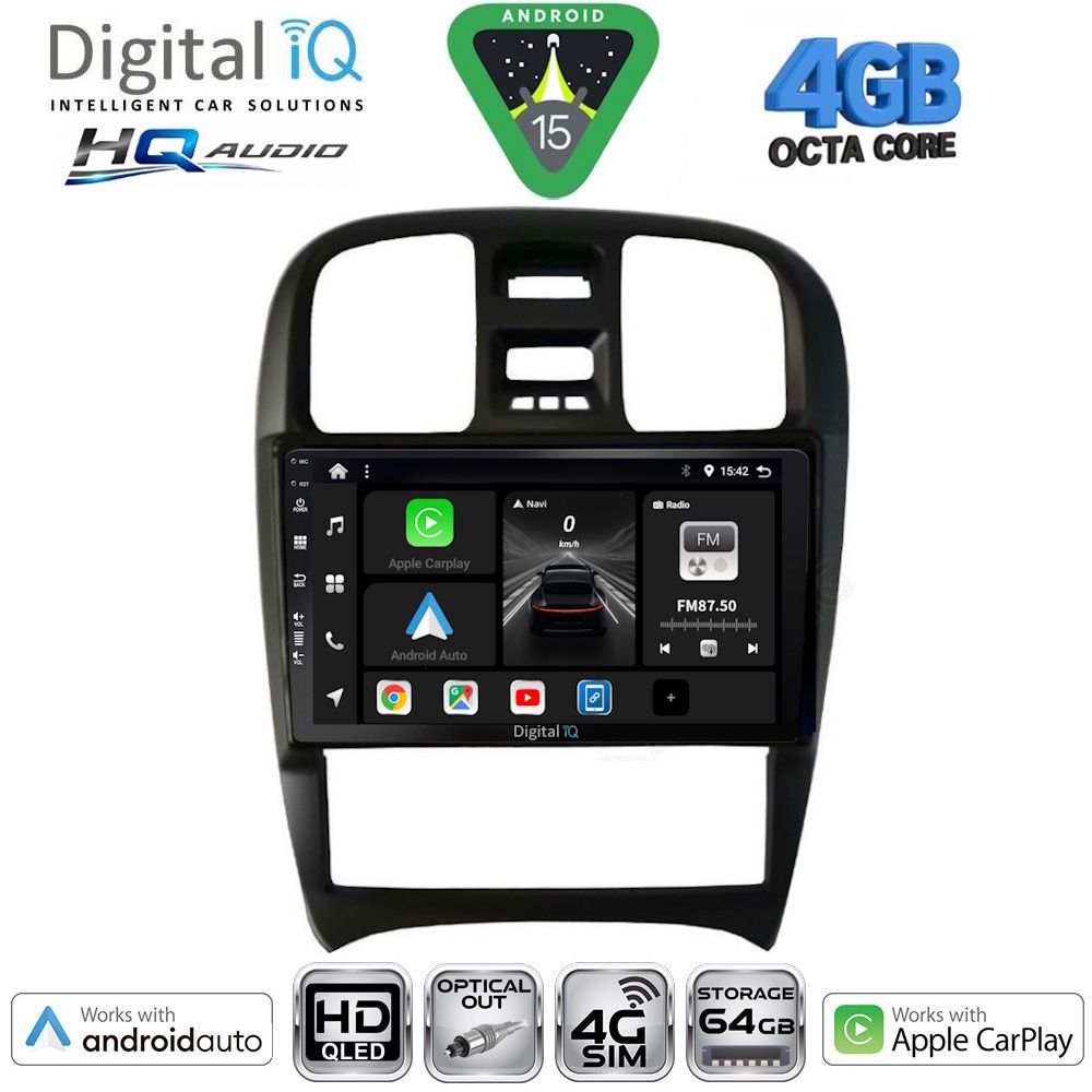BXK19247-15 DIGITAL IQ BXK 19247_CPAA (9inc) MULTIMEDIA TABLET for HYUNDAI SONATA mod. 2000-2006 - Image 1